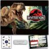 Carte invitation dinosaure T-rex – Lola et Louis