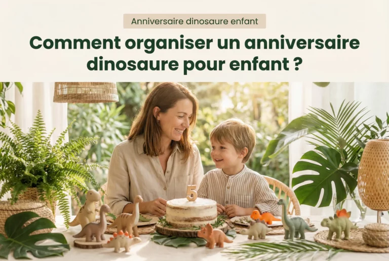 Anniversaire dinosaure enfant : guide complet pour organiser une fête réussie avec décoration, jeux et invitations