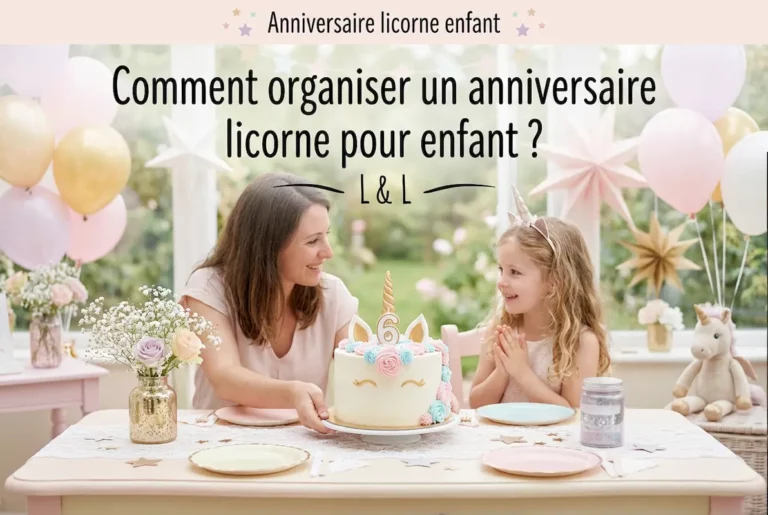 invitation anniversaire licorne