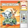 Kit invitation animaux safari Lola et Louis - produit