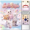 Kit invitation Chatons Lola et Louis