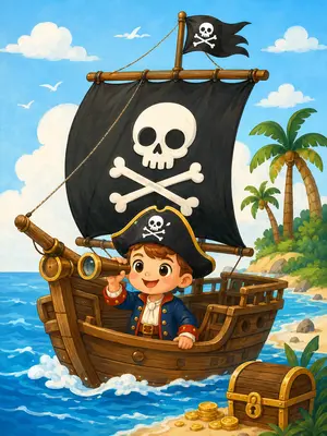 Univers anniversaire pirates