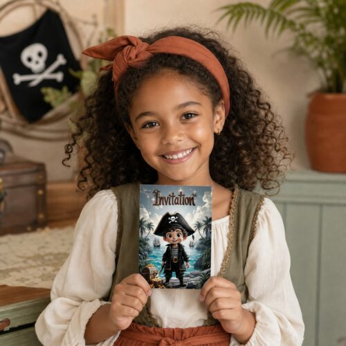 Invitation anniversaire Pirate