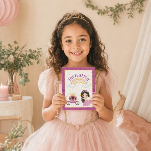 Invitation anniversaire Princesse